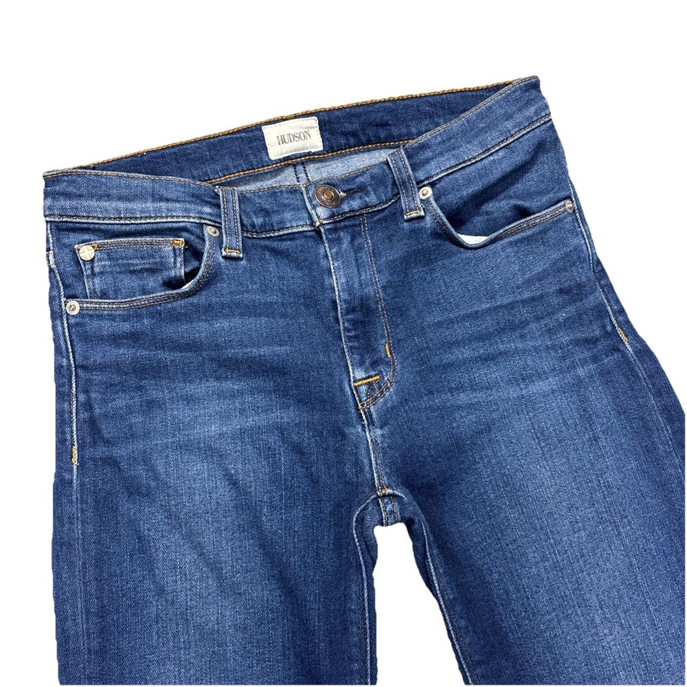 Hudson Nico Super‎ Skinny Midrise Jeans Womens 27 Blue Denim Stretch Academia